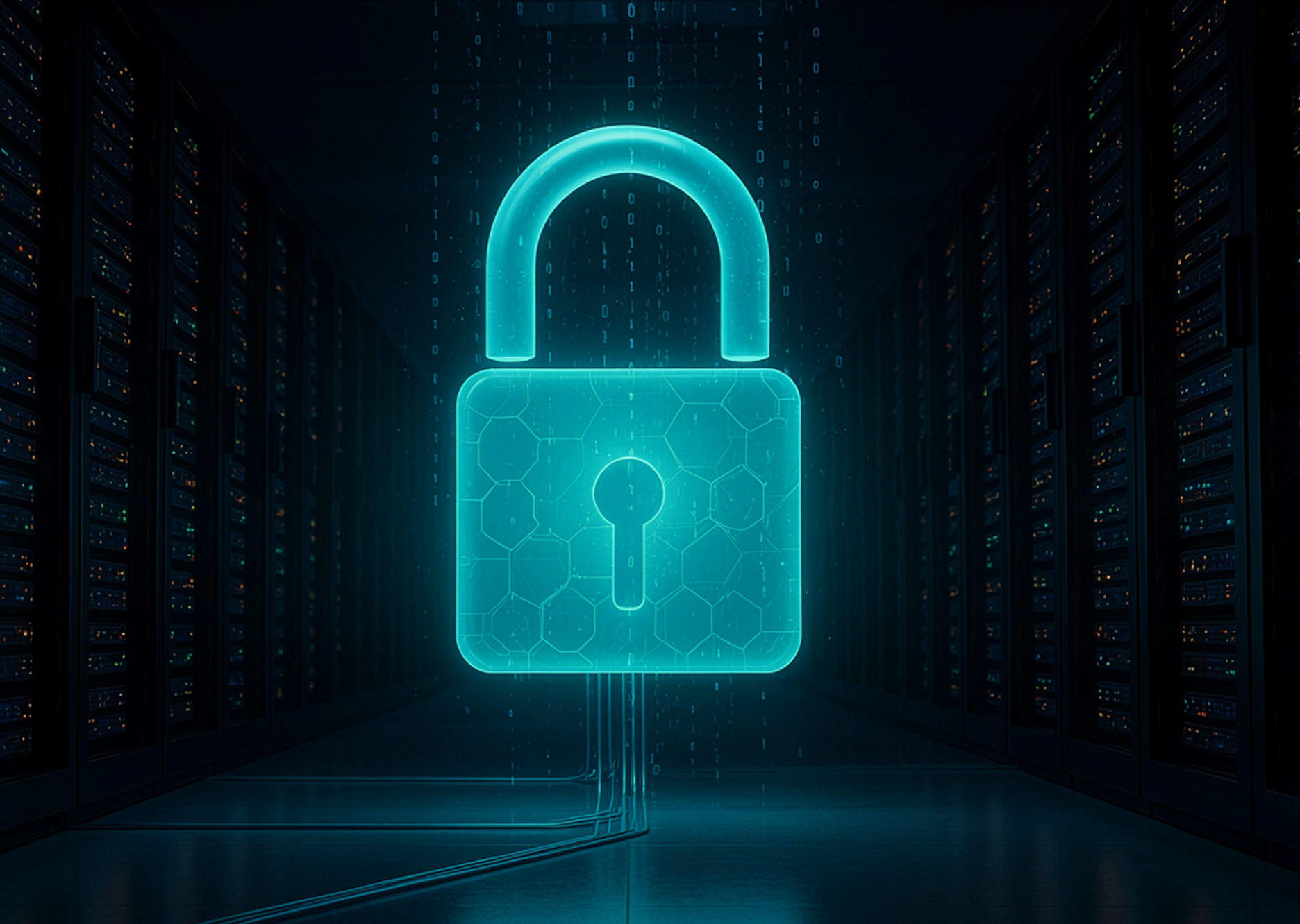 magnific a glowing digital padlock s7who2ol8e 1